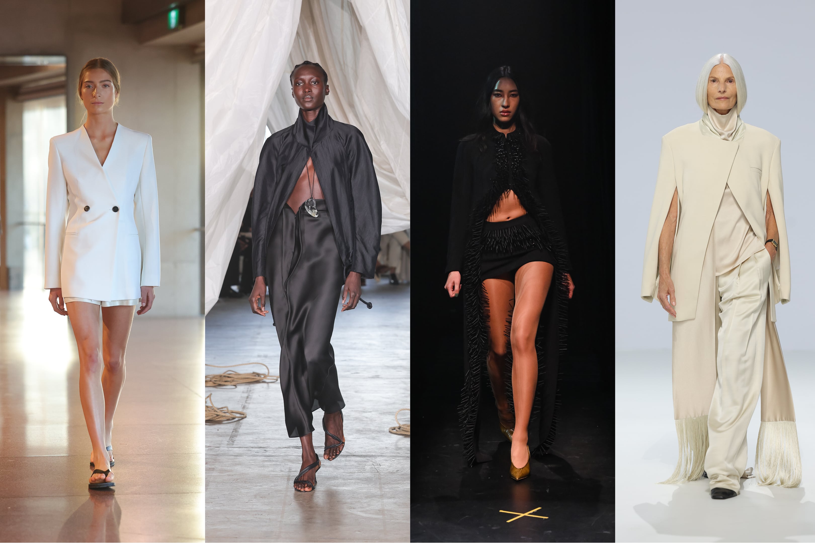 Photo : Avec l’aimable autorisation de la Fashion Week australienne. De gauche à droite : Bear Park, Bianca Spender, Rose Guiffre, Esse.